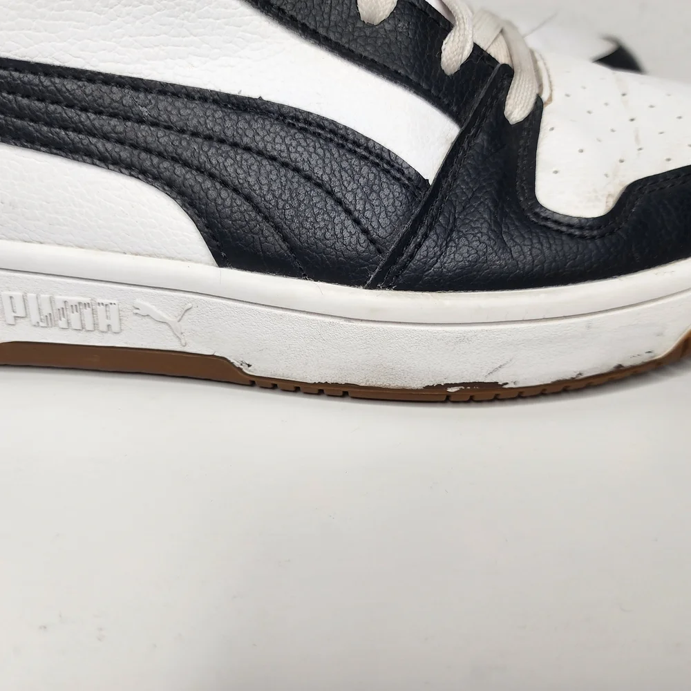 PUMA Rebound LayUp SL Low White Black Mens Sz 11.5 Athletic Shoes Sneakers - Picture 6 of 12